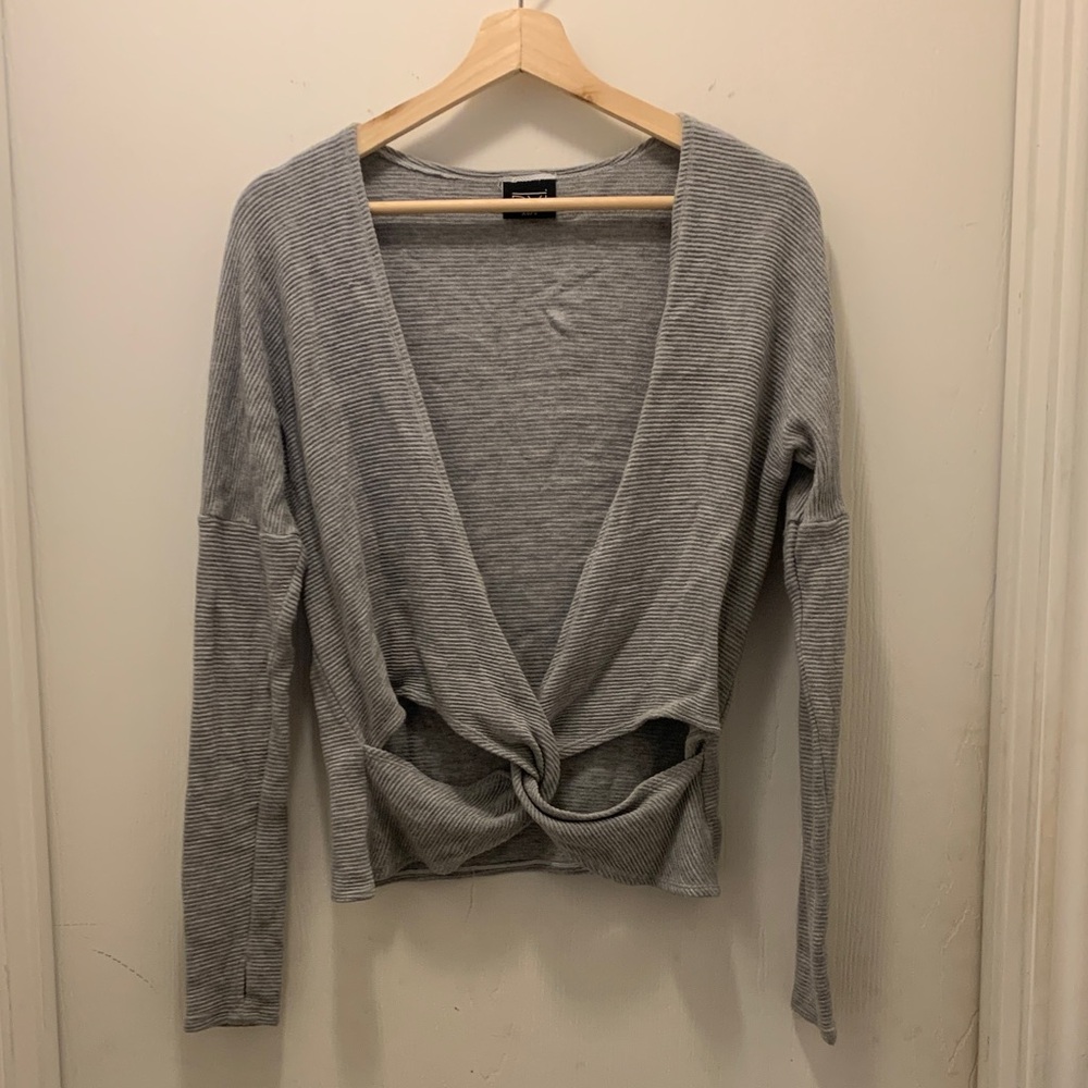 DYI Heather Gray Knit Top